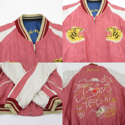 TAILOR TOYO(東洋エンタープライズ) | テイラートウヨウテイラートーヨー EAGLE×JAPAN MAP リバーシブル スーベニアジャケット TT14571 ブルー サイズ：M【瀬戸大橋店】
