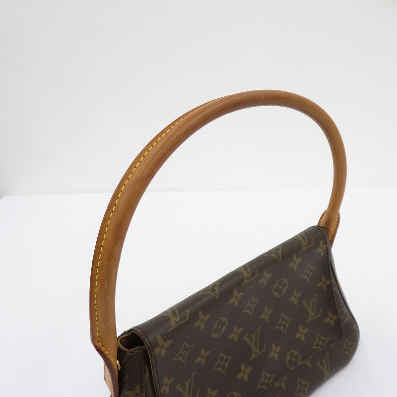 LOUIS VUITTON | ルイ・ヴィトン モノグラム ミニ・ルーピング ハンドバッグ M51147 ブラウン【瀬戸大橋店】