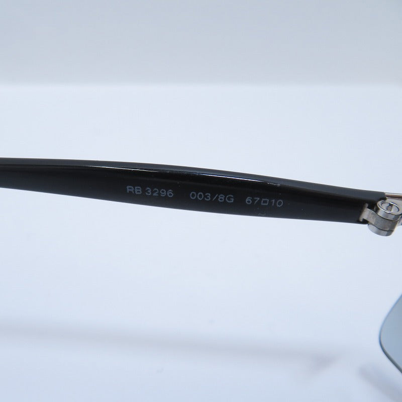 RAY BAN | レイバン メタルフレーム / グラデーションスクエアロゴ サングラス RB3296 サイズ：67□10 ブラック【瀬戸大橋店】