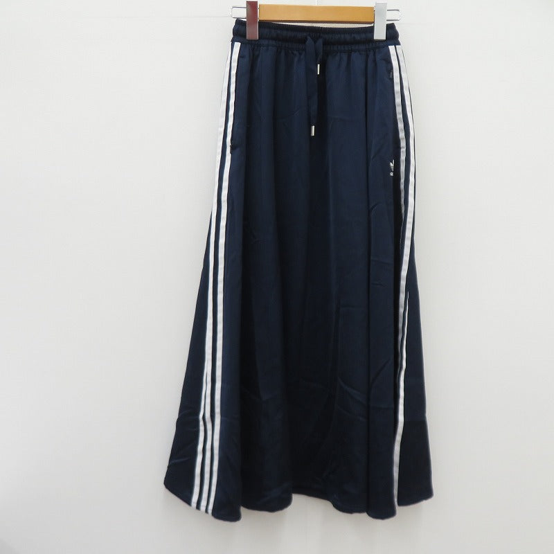 adidas Originals | アディダスオリジナルス LONG SATIN SKIRT スカート FL0045 ネイビー サイズ：S【瀬戸大橋店】
