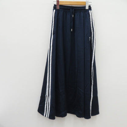 adidas Originals | アディダスオリジナルス LONG SATIN SKIRT スカート FL0045 ネイビー サイズ：S【瀬戸大橋店】
