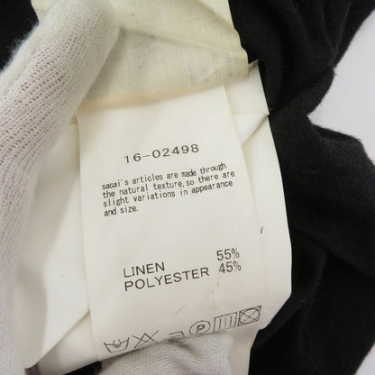 Sacai | サカイ 半袖Ｔシャツ 16-02498 ブラック サイズ：3【瀬戸大橋店】