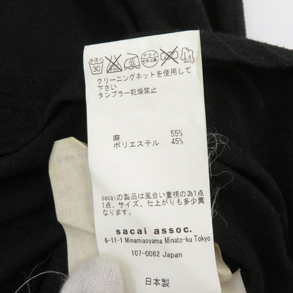 Sacai | サカイ 半袖Ｔシャツ 16-02498 ブラック サイズ：3【瀬戸大橋店】