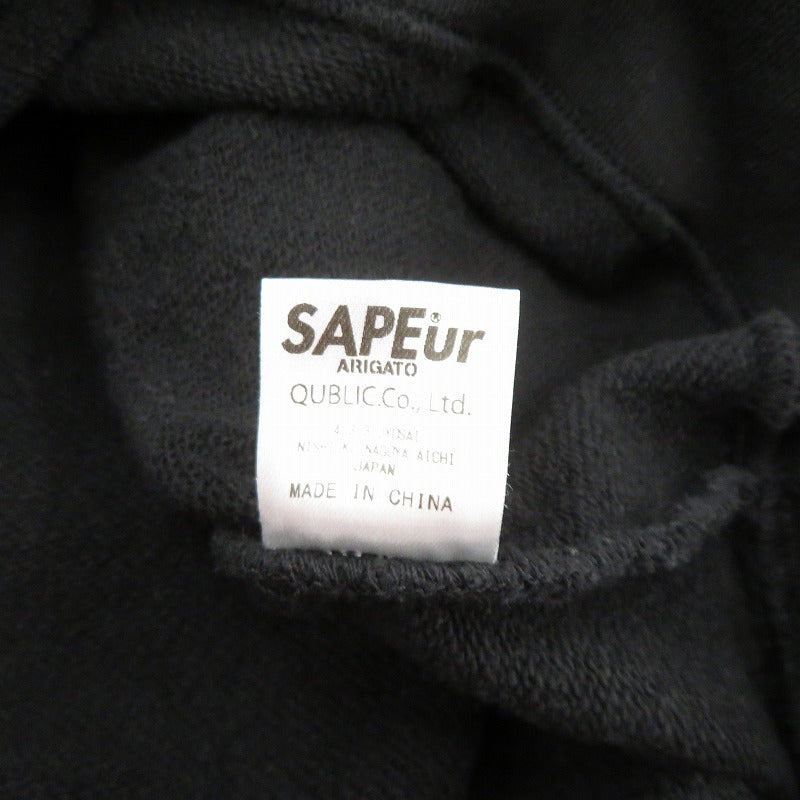 SAPEur | サプール スウェット ブラック サイズ：L【瀬戸大橋店】