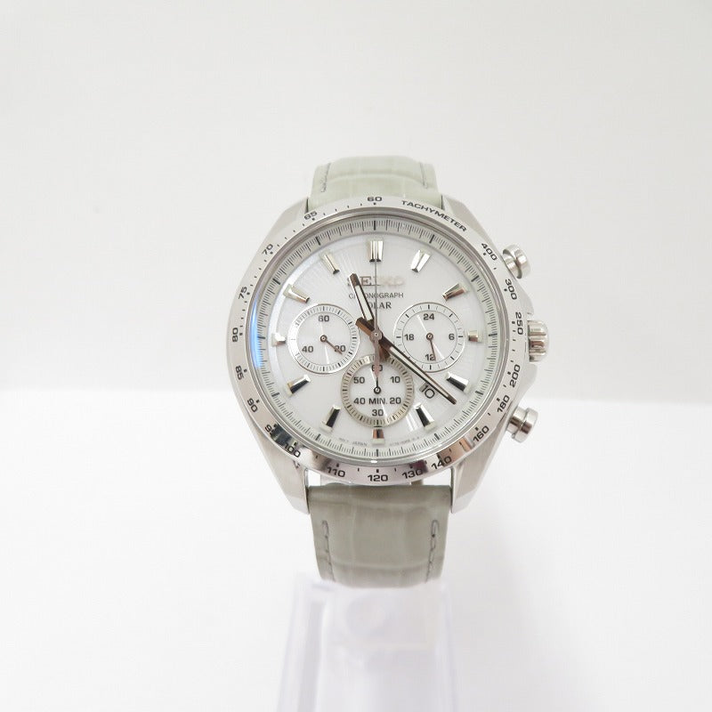 SEIKO | セイコー アナログソーラー 腕時計 SBPY179 ホワイ × ライトグレー【瀬戸大橋店】