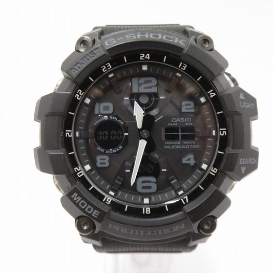 G-SHOCK | ジーショック MASTER OF G - LAND MUDMASTER アナデジ電波ソーラー 腕時計 GWG-100-1AJF ブラック【瀬戸大橋店】