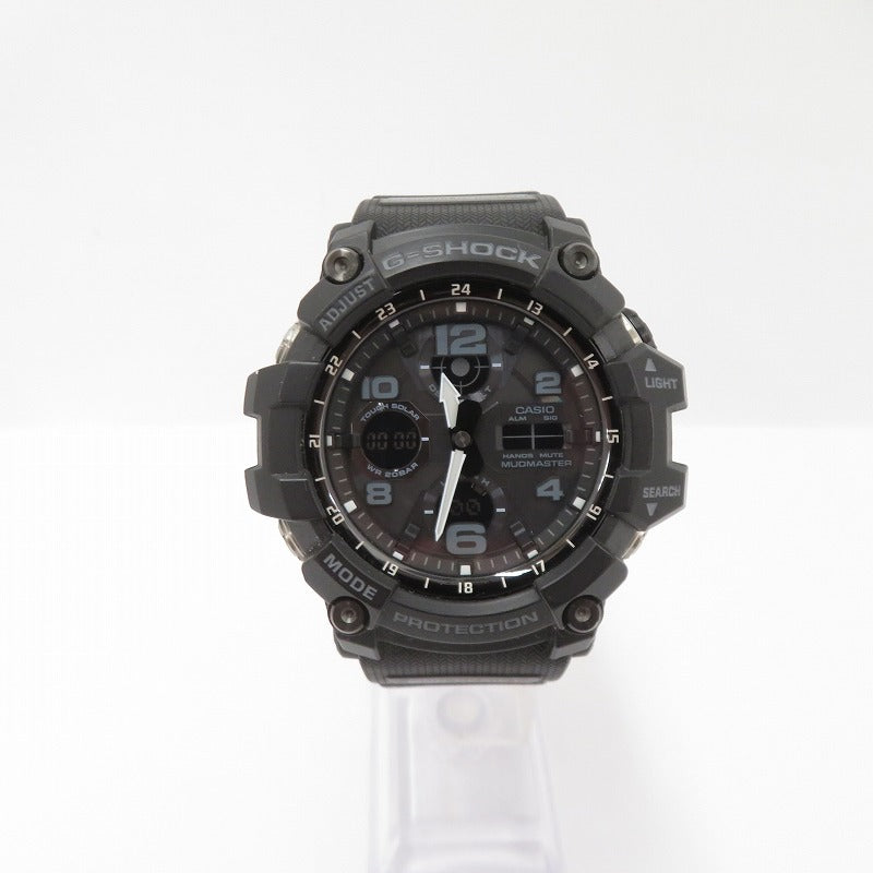 G-SHOCK | ジーショック MASTER OF G - LAND MUDMASTER アナデジ電波ソーラー 腕時計 GWG-100-1AJF ブラック【瀬戸大橋店】