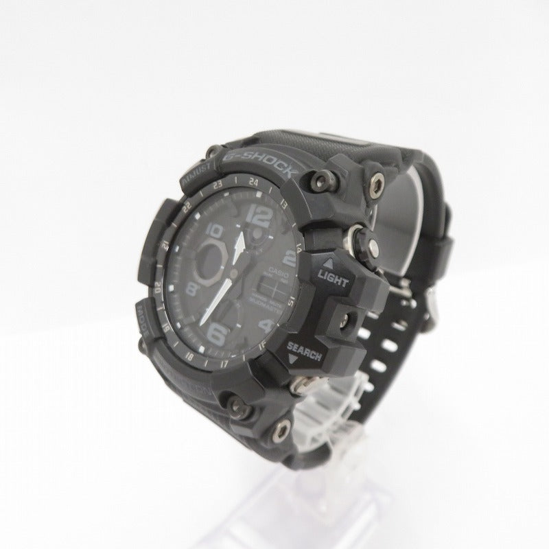 G-SHOCK | ジーショック MASTER OF G - LAND MUDMASTER アナデジ電波ソーラー 腕時計 GWG-100-1AJF ブラック【瀬戸大橋店】