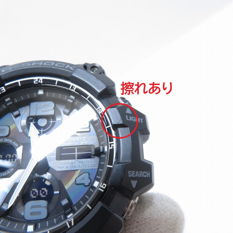 G-SHOCK | ジーショック MASTER OF G - LAND MUDMASTER アナデジ電波ソーラー 腕時計 GWG-100-1AJF ブラック【瀬戸大橋店】