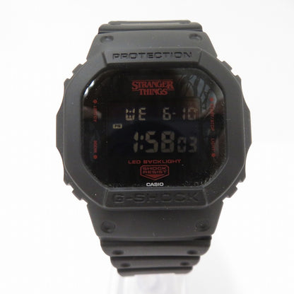 G-SHOCK | ジーショック ストレンジャーシングス 腕時計 DW-5600STT-1JR デジタルクォーツ ブラック【瀬戸大橋店】