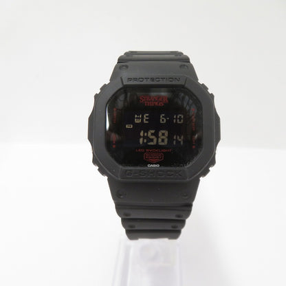 G-SHOCK | ジーショック ストレンジャーシングス 腕時計 DW-5600STT-1JR デジタルクォーツ ブラック【瀬戸大橋店】