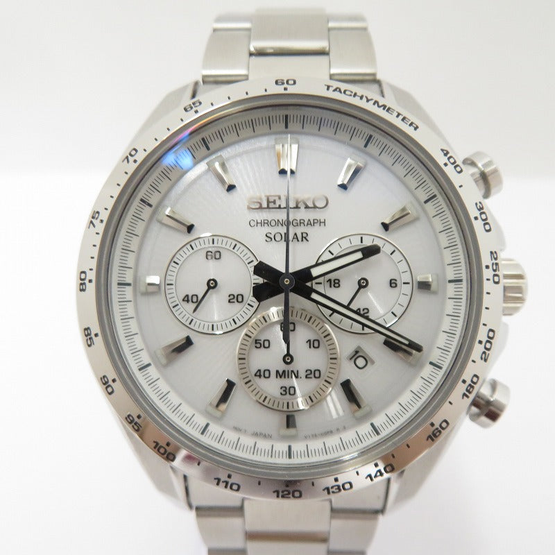 SEIKO | セイコー セイコーセレクション 腕時計 SBPY179 アナログソーラー シルバー × ホワイト 文字盤ホワイト【瀬戸大橋店】