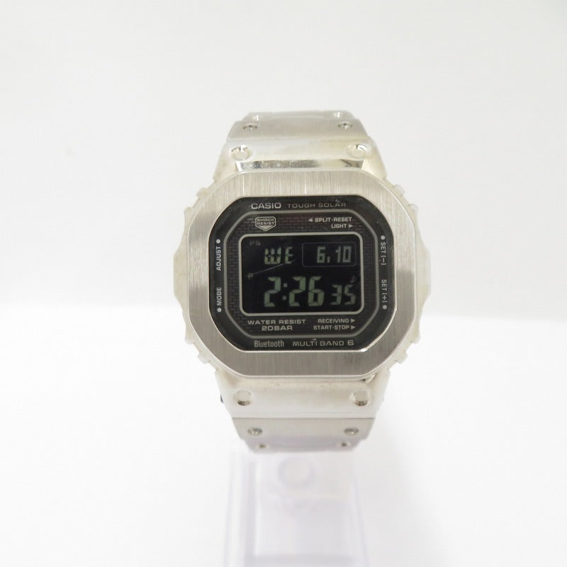 G-SHOCK | ジーショック FULL METAL/5000 SERIES 腕時計 GMW-B5000BT-1JF デジタル電波ソーラー シルバー【瀬戸大橋店】