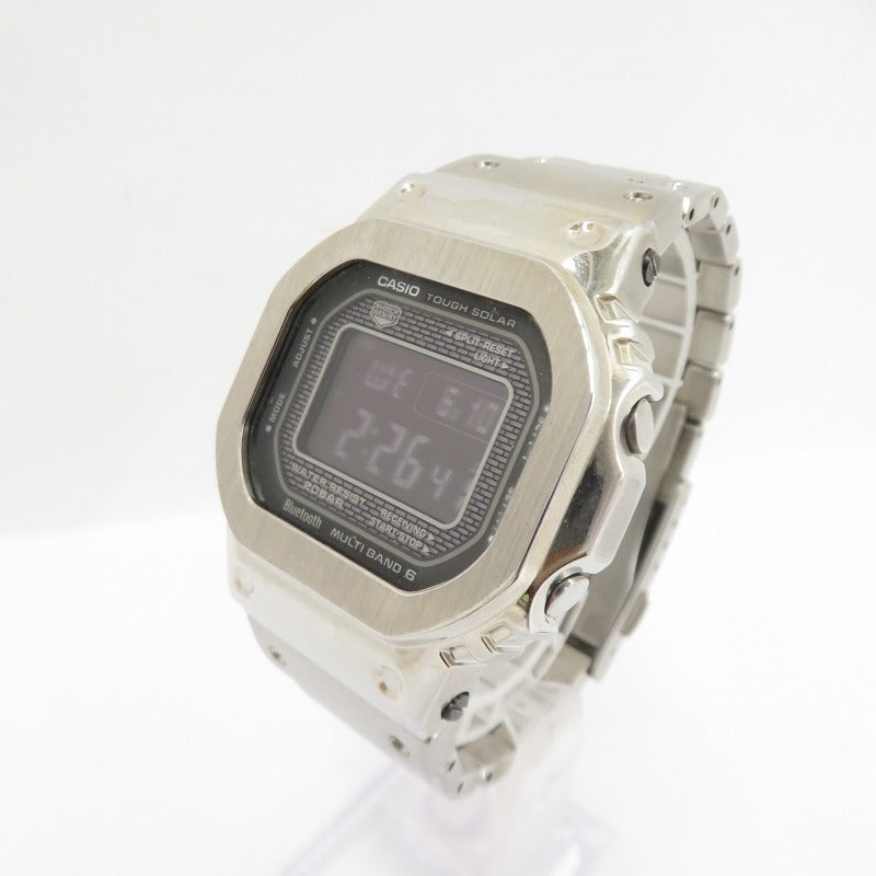 G-SHOCK | ジーショック FULL METAL/5000 SERIES 腕時計 GMW-B5000BT-1JF デジタル電波ソーラー シルバー【瀬戸大橋店】