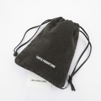COOTIE | クーティー Color Denim Drawstring Bag ポーチ CTE-25A549 ブラック【瀬戸大橋店】