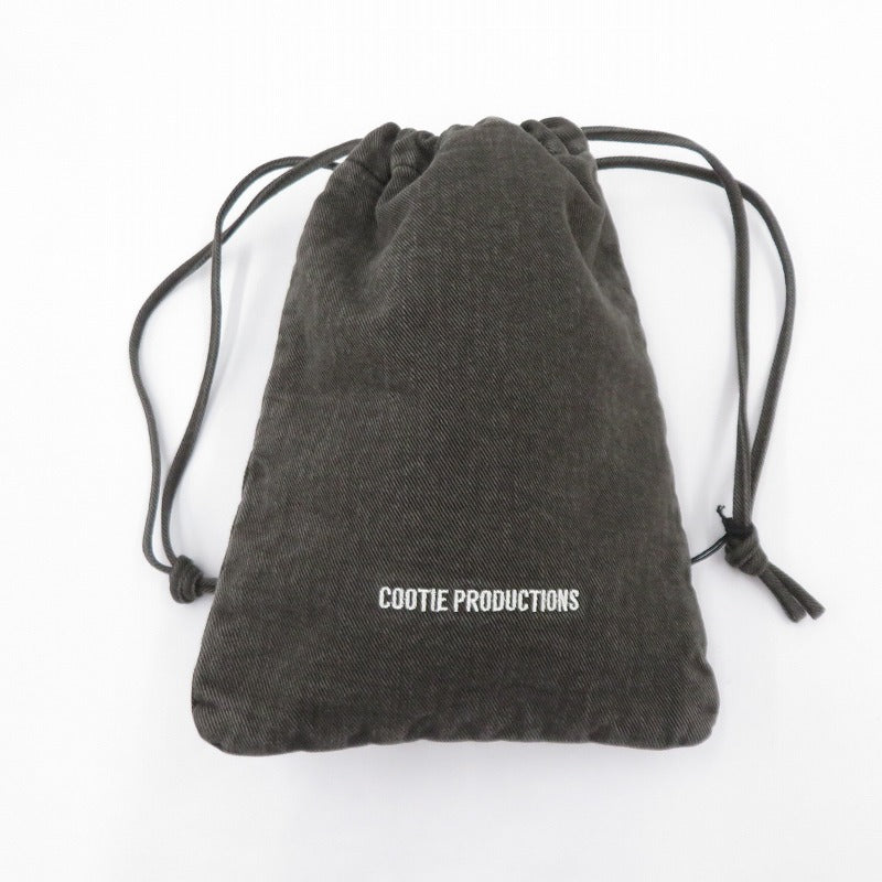 COOTIE | クーティー Color Denim Drawstring Bag ポーチ CTE-25A549 ブラック【瀬戸大橋店】