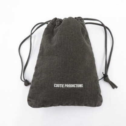 COOTIE | クーティー Color Denim Drawstring Bag ポーチ CTE-25A549 ブラック【瀬戸大橋店】
