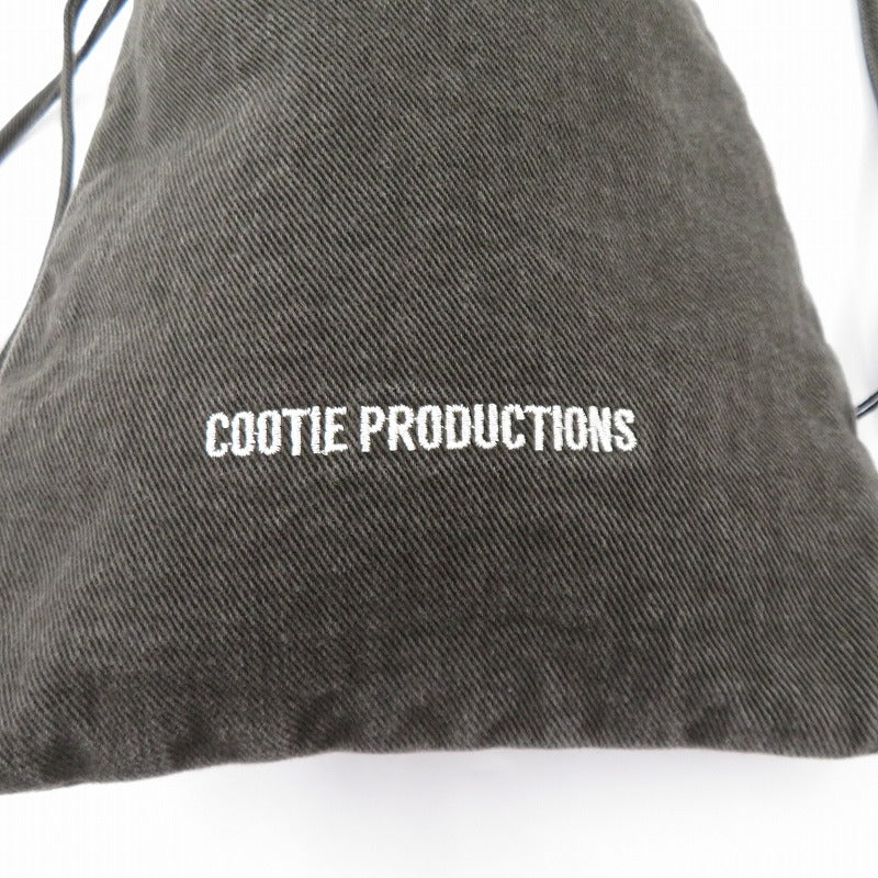 COOTIE | クーティー Color Denim Drawstring Bag ポーチ CTE-25A549 ブラック【瀬戸大橋店】