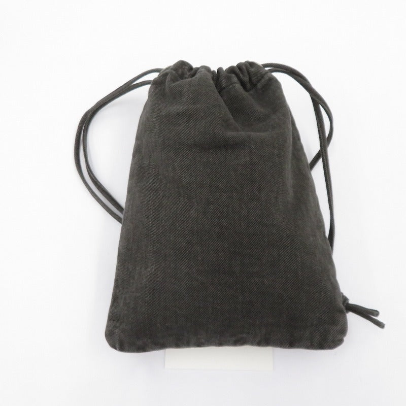 COOTIE | クーティー Color Denim Drawstring Bag ポーチ CTE-25A549 ブラック【瀬戸大橋店】