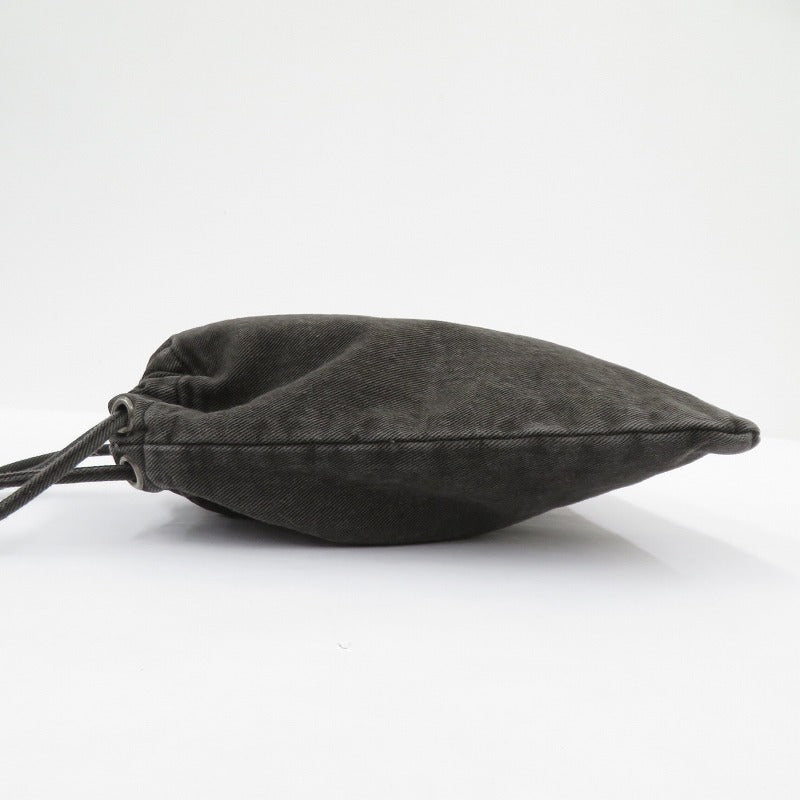 COOTIE | クーティー Color Denim Drawstring Bag ポーチ CTE-25A549 ブラック【瀬戸大橋店】