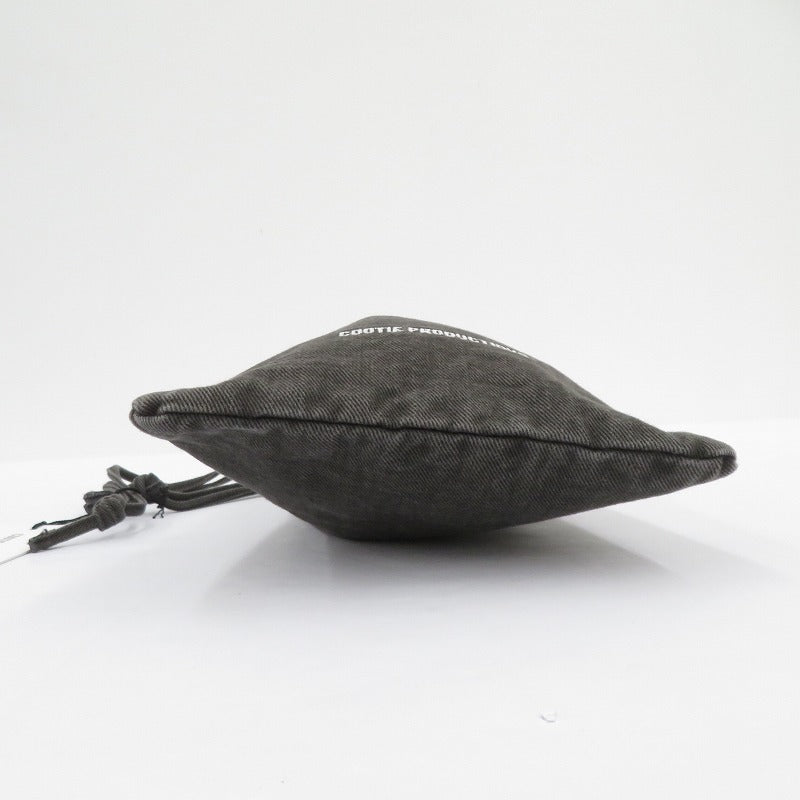 COOTIE | クーティー Color Denim Drawstring Bag ポーチ CTE-25A549 ブラック【瀬戸大橋店】