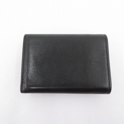 SAINT LAURENT | サンローラン ペイズリー スタッズ 三つ折り財布 506856・1118 ブラック【瀬戸大橋店】