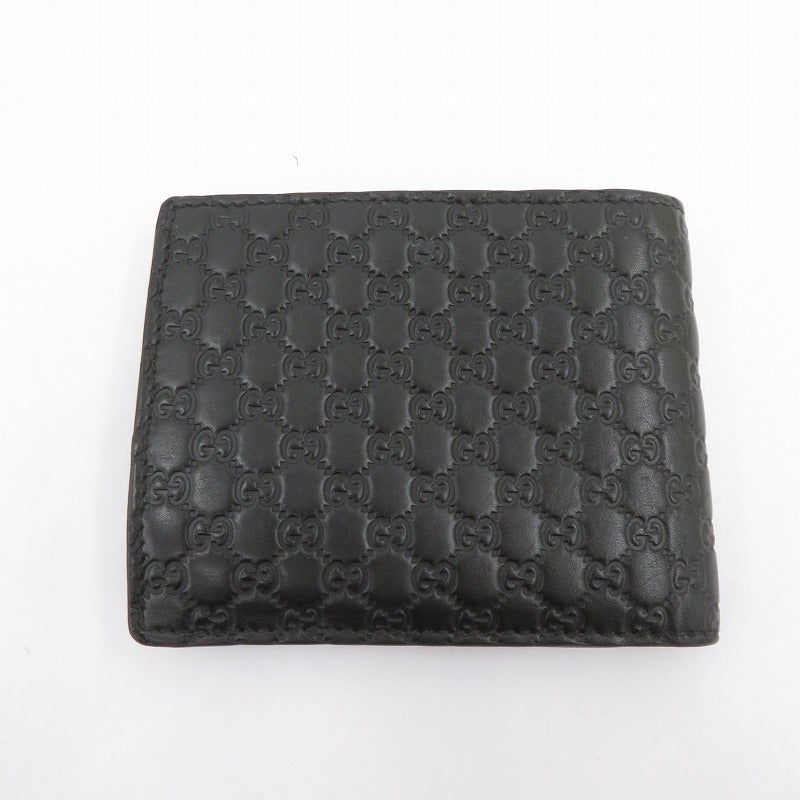 GUCCI | グッチ アウトレット 二つ折り財布 544472・0416 マイクログッチシマ ブラック【瀬戸大橋店】