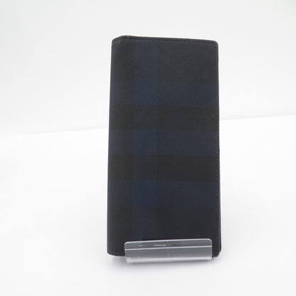BURBERRY | バーバリー 長財布 803281 ネイビー × ブラック【瀬戸大橋店】