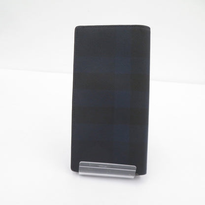 BURBERRY | バーバリー 長財布 803281 ネイビー × ブラック【瀬戸大橋店】