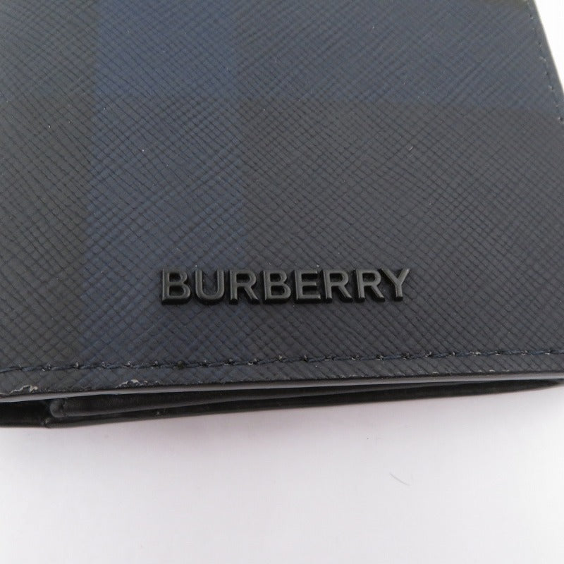 BURBERRY | バーバリー 長財布 803281 ネイビー × ブラック【瀬戸大橋店】