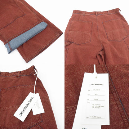 COOTIE | クーティー Grainy Denim Double Knee Painter Pants パンツ CTE-26S120 ペインターパンツ ブラウン サイズ：L【瀬戸大橋店】