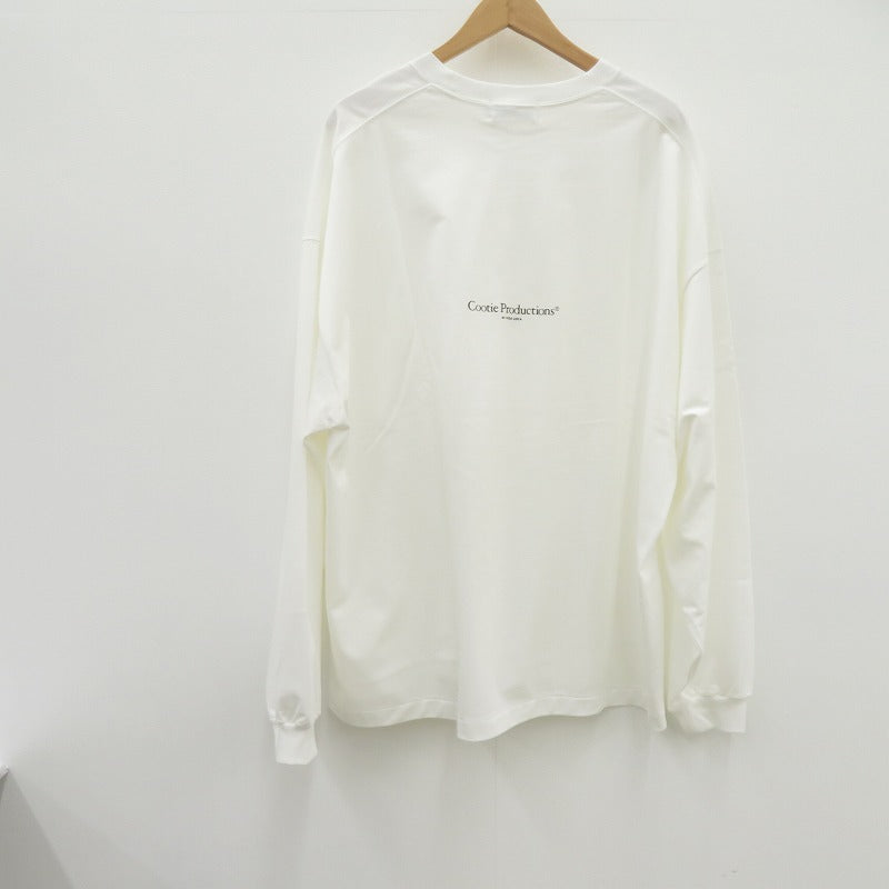 COOTIE | クーティー Spanish Pima Boxy L/S Tee 長袖Ｔシャツ CTE-26S311 ホワイト サイズ：L【瀬戸大橋店】