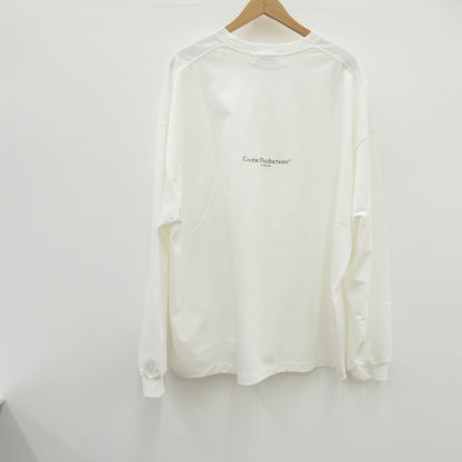 COOTIE | クーティー Spanish Pima Boxy L/S Tee 長袖Ｔシャツ CTE-26S311 ホワイト サイズ：L【瀬戸大橋店】