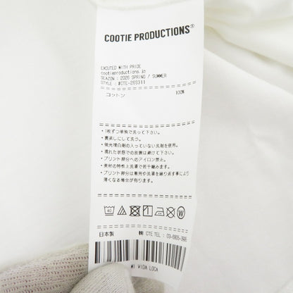 COOTIE | クーティー Spanish Pima Boxy L/S Tee 長袖Ｔシャツ CTE-26S311 ホワイト サイズ：L【瀬戸大橋店】