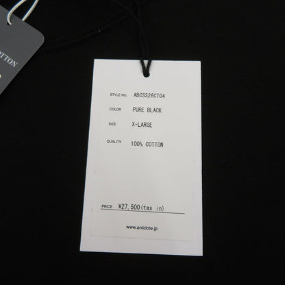 ANTIDOTE BUYERS CLUB | アンチドートバイヤーズクラブ ASIC Oversized S/S Tee 半袖Ｔシャツ ABCSS26CT04 ブラック サイズ：XL【瀬戸大橋店】