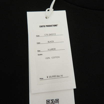 COOTIE | クーティー Spanish Pima Boxy S/S Tee 半袖Ｔシャツ CTE-26S312 ブラック サイズ：XL【瀬戸大橋店】