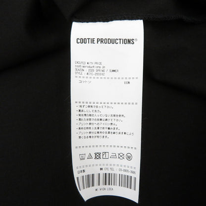 COOTIE | クーティー Spanish Pima Boxy S/S Tee 半袖Ｔシャツ CTE-26S312 ブラック サイズ：XL【瀬戸大橋店】
