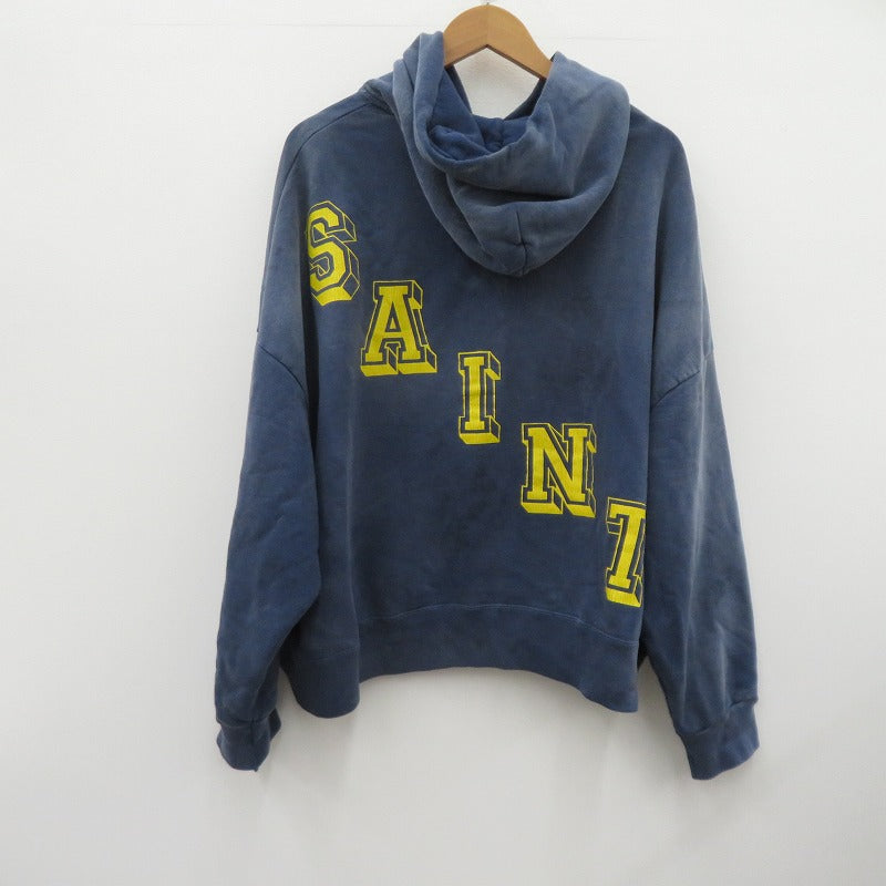 SAINT MICHAEL | セントマイケルセイントマイケル ANGEL HOODIE パーカー SM-YS1-0000-044 ヴィンテージ加工 ネイビー サイズ：M【瀬戸大橋店】