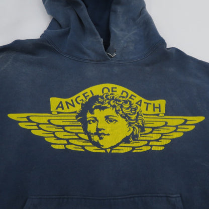 SAINT MICHAEL | セントマイケルセイントマイケル ANGEL HOODIE パーカー SM-YS1-0000-044 ヴィンテージ加工 ネイビー サイズ：M【瀬戸大橋店】