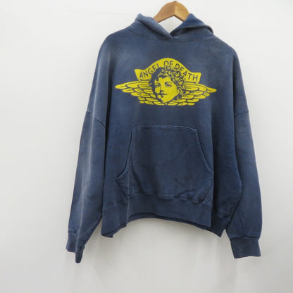 SAINT MICHAEL | セントマイケルセイントマイケル ANGEL HOODIE パーカー SM-YS1-0000-044 ヴィンテージ加工 ネイビー サイズ：M【瀬戸大橋店】