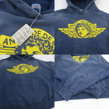 SAINT MICHAEL | セントマイケルセイントマイケル ANGEL HOODIE パーカー SM-YS1-0000-044 ヴィンテージ加工 ネイビー サイズ：M【瀬戸大橋店】