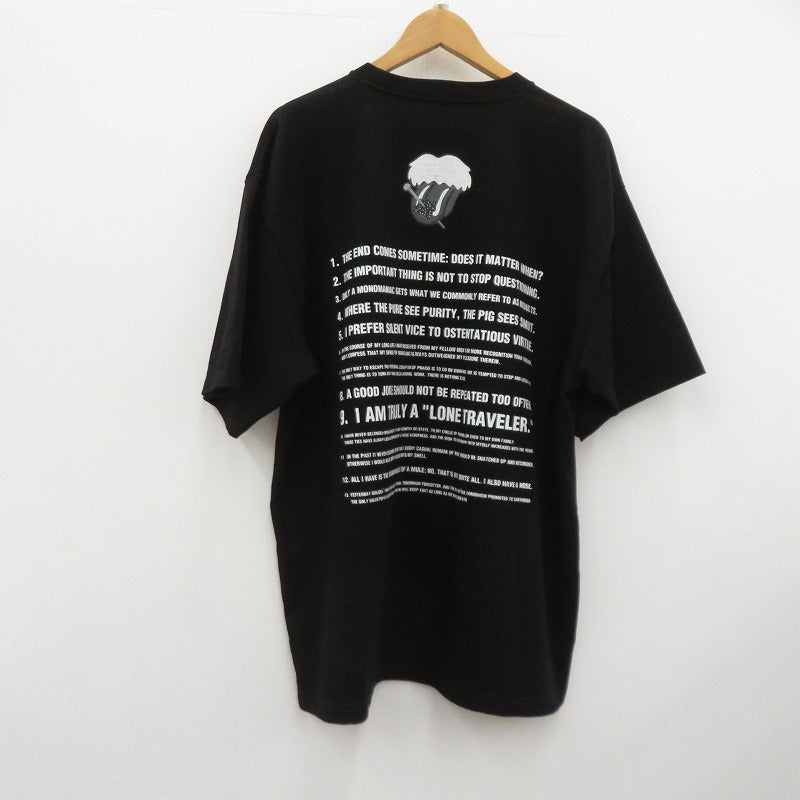 GOD SELECTION XXX | ゴッドセレクショントリプルエックス ×NUMBER (N)INE T-Shirt 半袖Ｔシャツ ブラック サイズ：XXL【瀬戸大橋店】