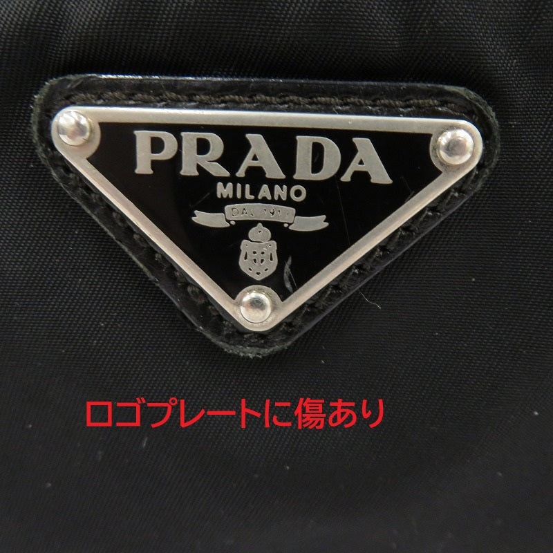 PRADA | プラダ テスート トライアングルロゴ ショルダーバッグ ブラック【瀬戸大橋店】