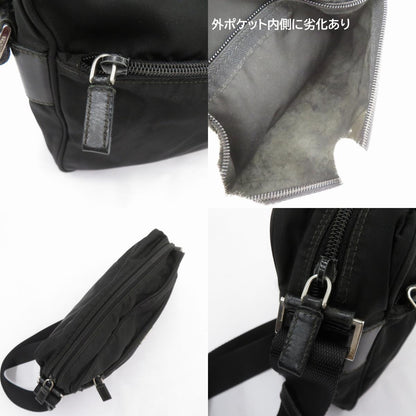 PRADA | プラダ テスート トライアングルロゴ ショルダーバッグ ブラック【瀬戸大橋店】