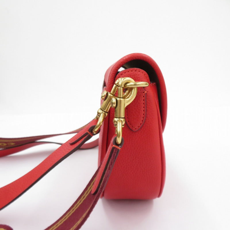 COACH | コーチ ウィロウ サドル バッグ ショルダーバッグ E2272-CA094 ペブルドレザー レッド【瀬戸大橋店】