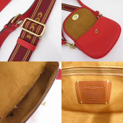 COACH | コーチ ウィロウ サドル バッグ ショルダーバッグ E2272-CA094 ペブルドレザー レッド【瀬戸大橋店】