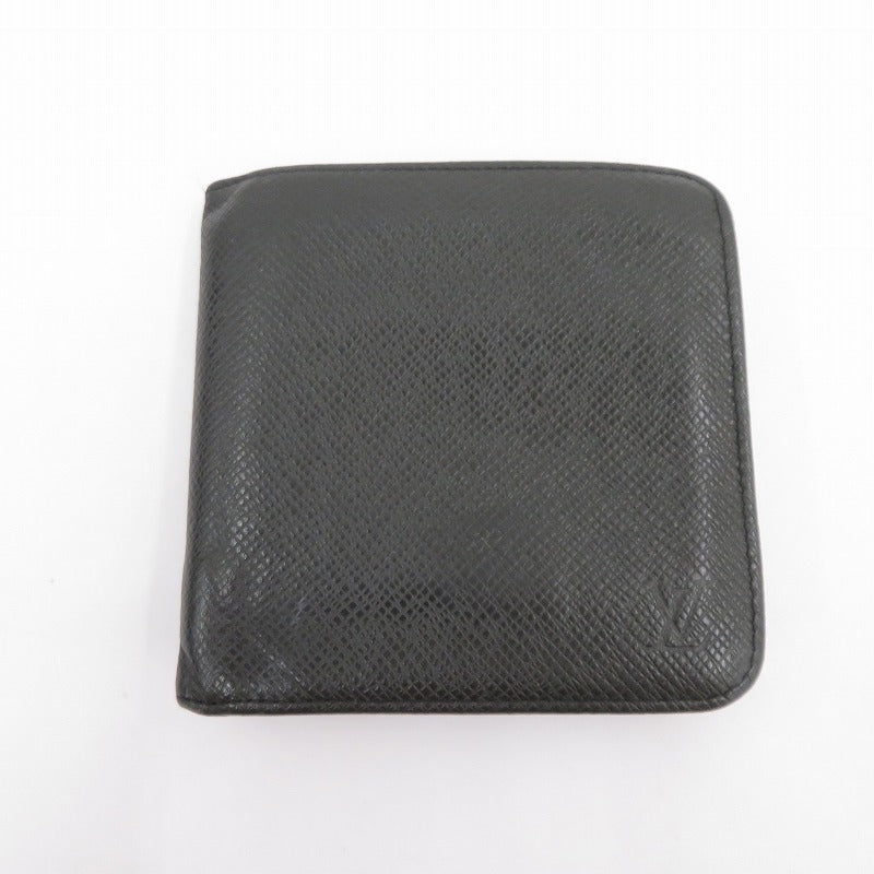 LOUIS VUITTON | ルイ・ヴィトン ポルトビエ・モネ ジップ 二つ折り財布 M30672 タイガ ブラック【瀬戸大橋店】