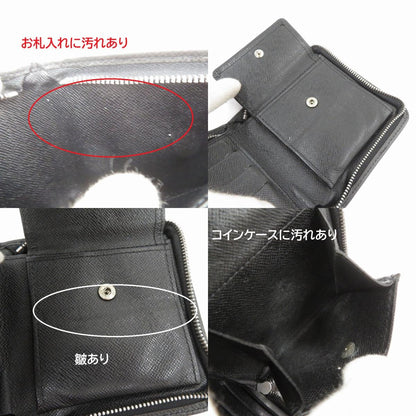 LOUIS VUITTON | ルイ・ヴィトン ポルトビエ・モネ ジップ 二つ折り財布 M30672 タイガ ブラック【瀬戸大橋店】