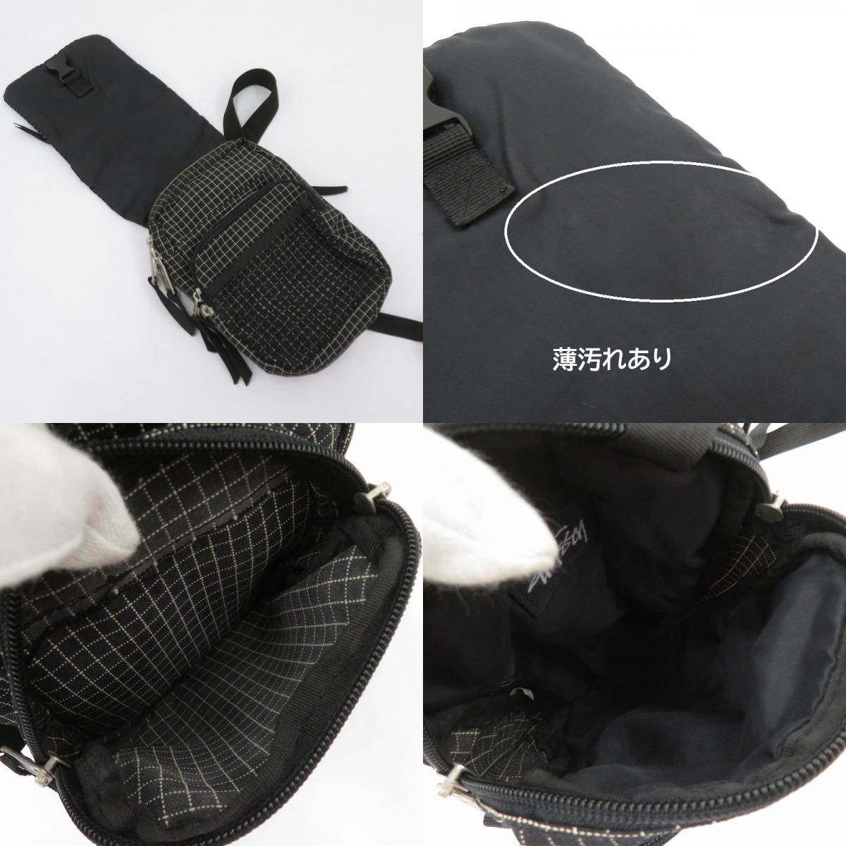 STUSSY | ステューシー 90S 紺タグ ショルダーバッグ ブラック【瀬戸大橋店】