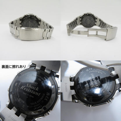 G-SHOCK | ジーショック FULL METAL アナデジ 電波ソーラー 腕時計 GM-B2100SD-1AJF シルバー 文字盤ブラック【瀬戸大橋店】